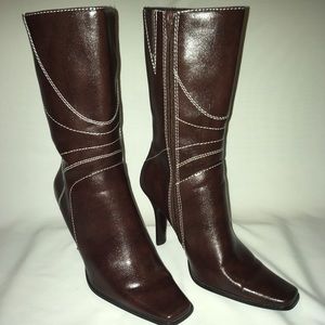 FASHION BOOT 7M 3” Heel ZIP Side Amanda Smith